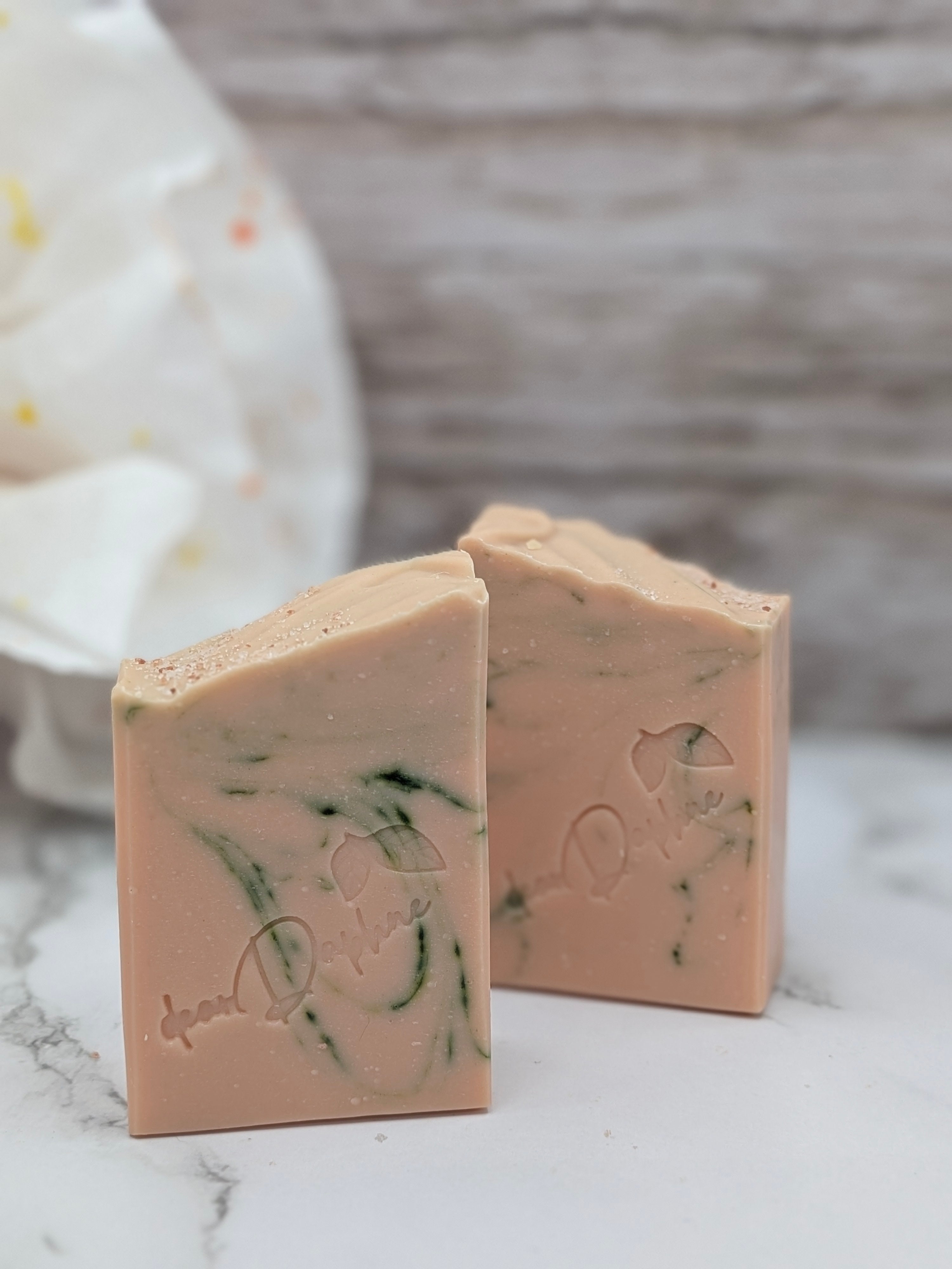 Calamine + Oat Handmade Tallow Body Soap - red mandarin, frankincense