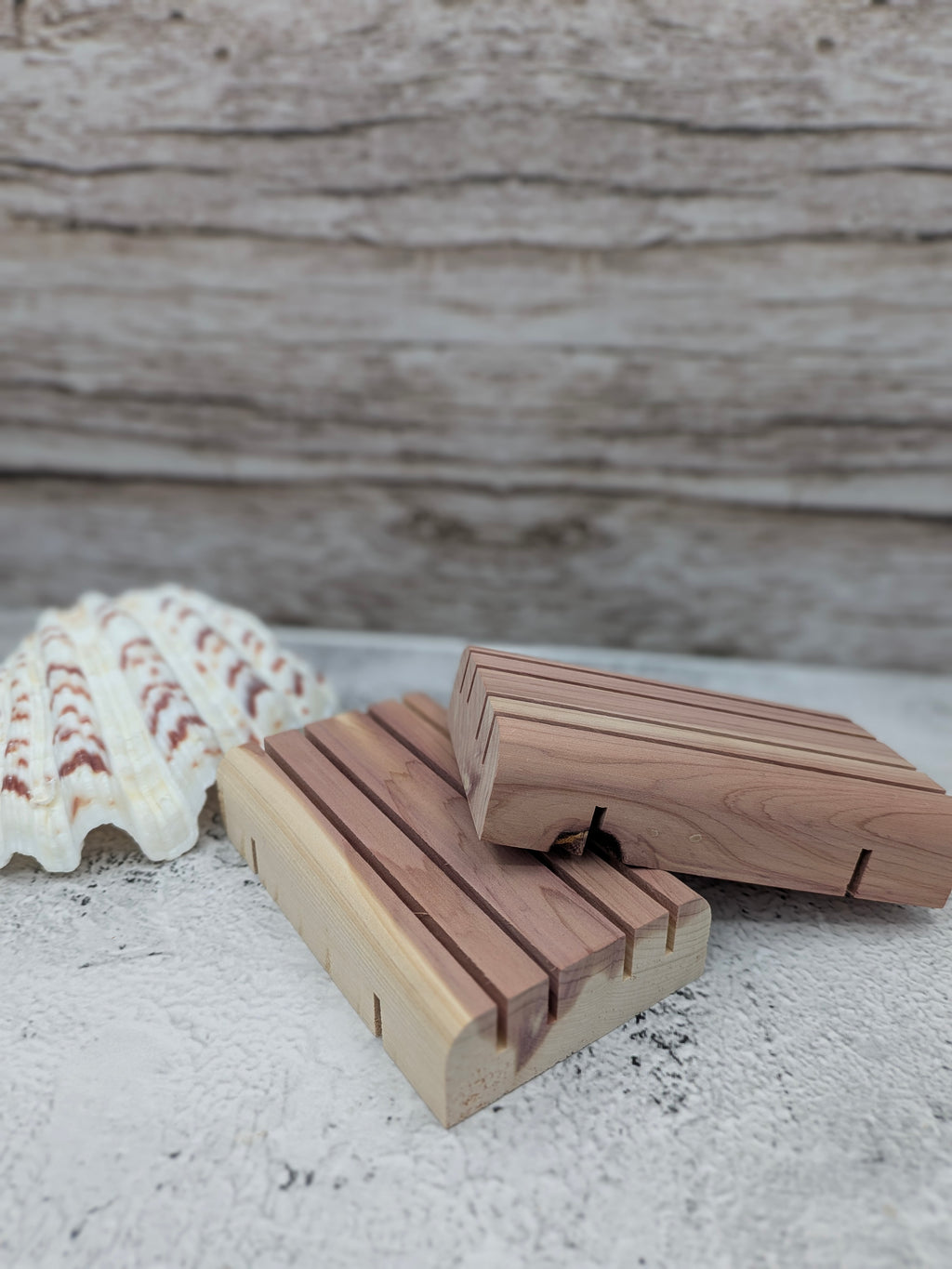 Medium 4"x2.5" Aromatic Red Cedar Soap Dish