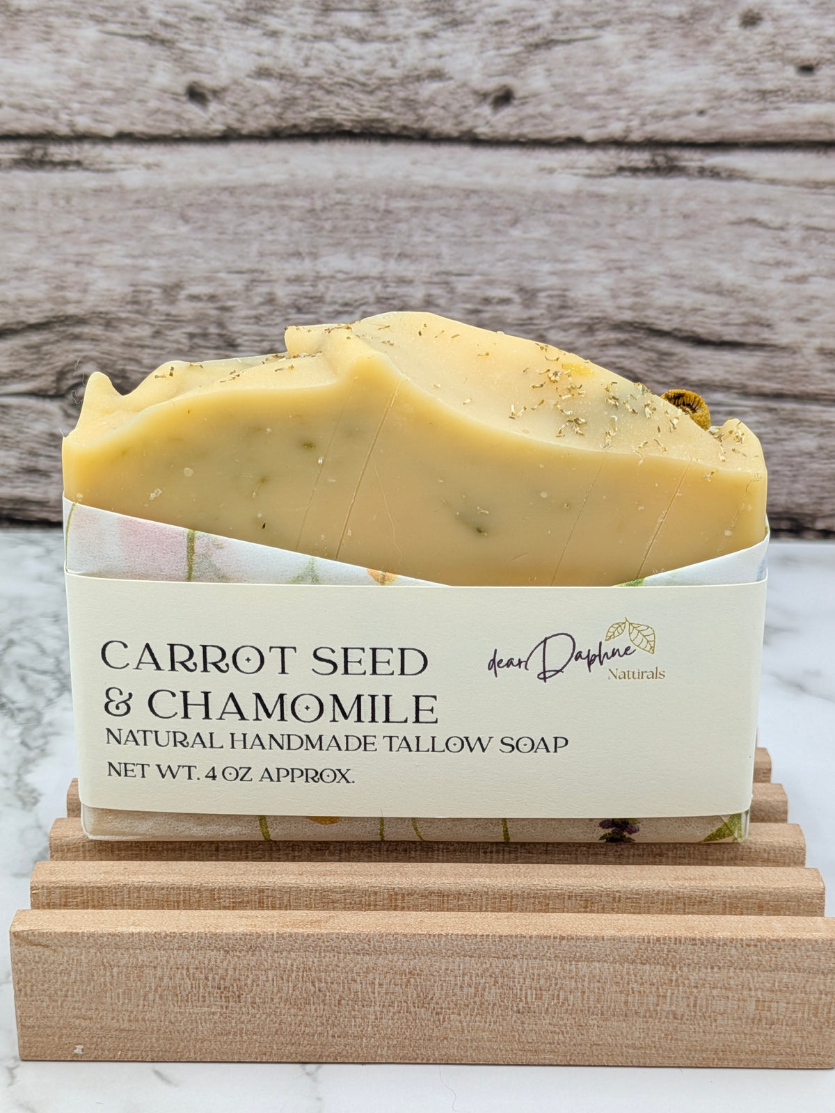 Carrot Seed & Chamomile Handmade Tallow Soap