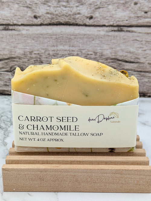 Carrot Seed & Chamomile Handmade Tallow Soap