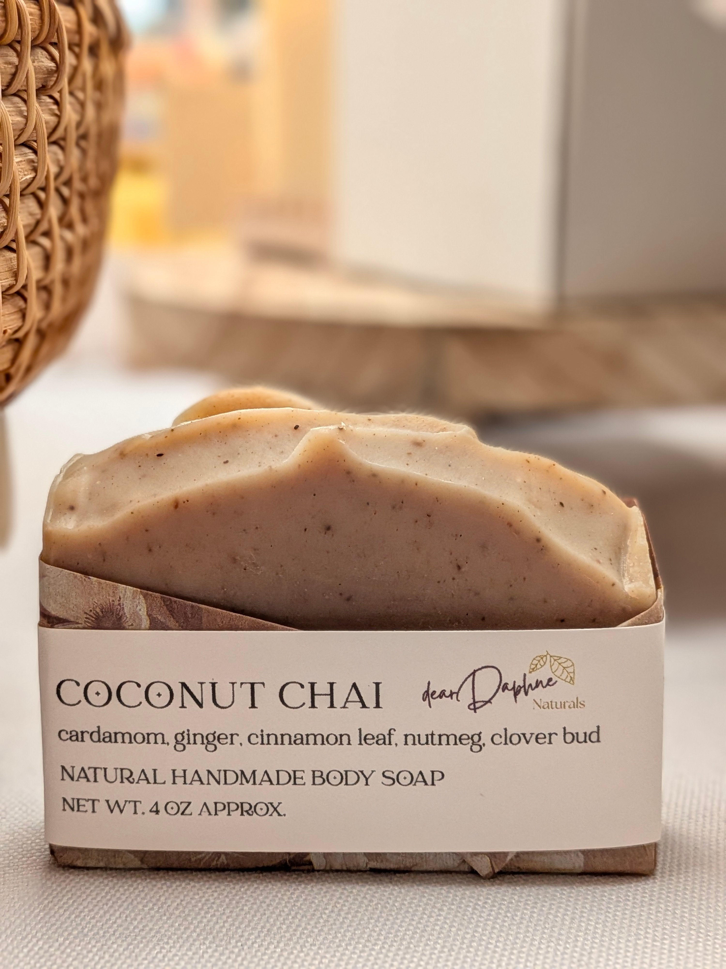 Cardamom Chai Handmade Soap - with Cardamom essential oil, Vegan