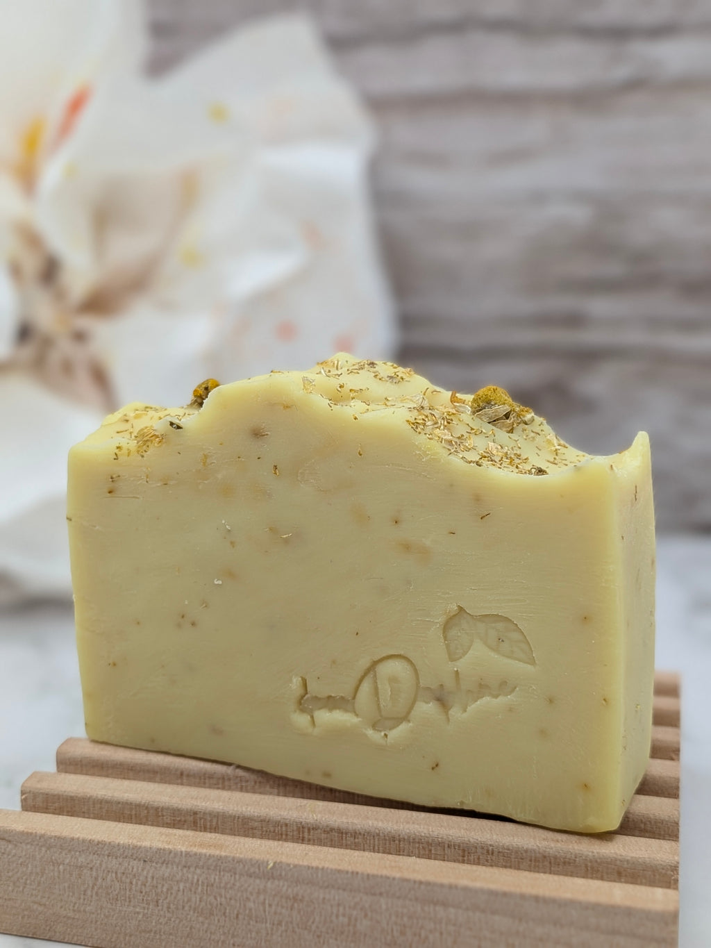 Chamomile Goat Milk Kefir Handmade Soap - chamomile oil, honey