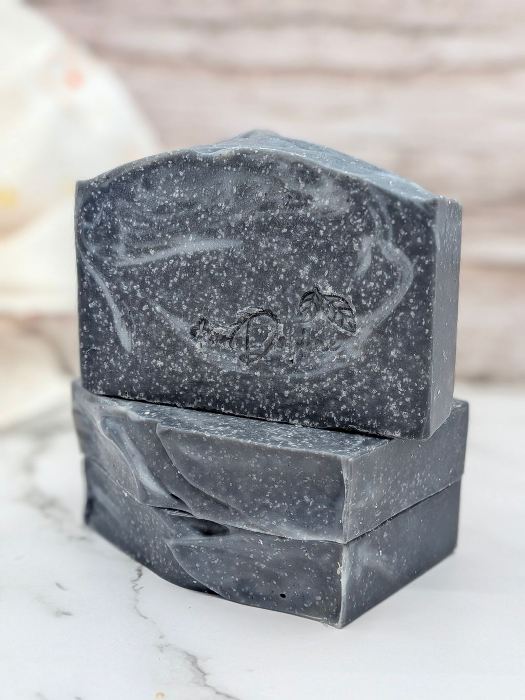 PINK Salt - Charcoal Pink Salt Gentle Scrub Handmade Soap - Peppermint, Frankincense, Cypress (Copy)