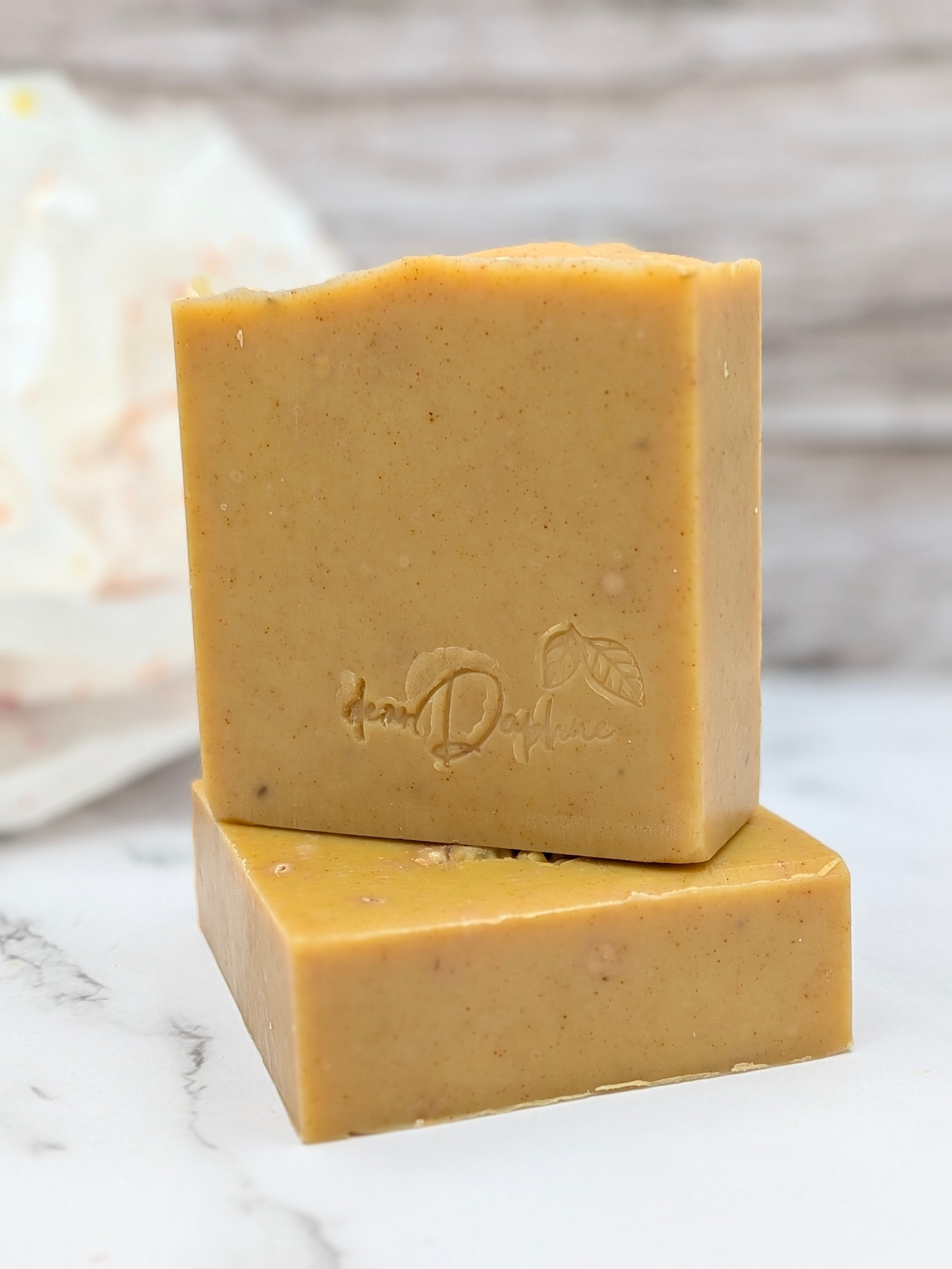 GOLDEN ROOTS Handmade Tallow Soap - with ginger, turmeric, & lemongrass; 2 sizes