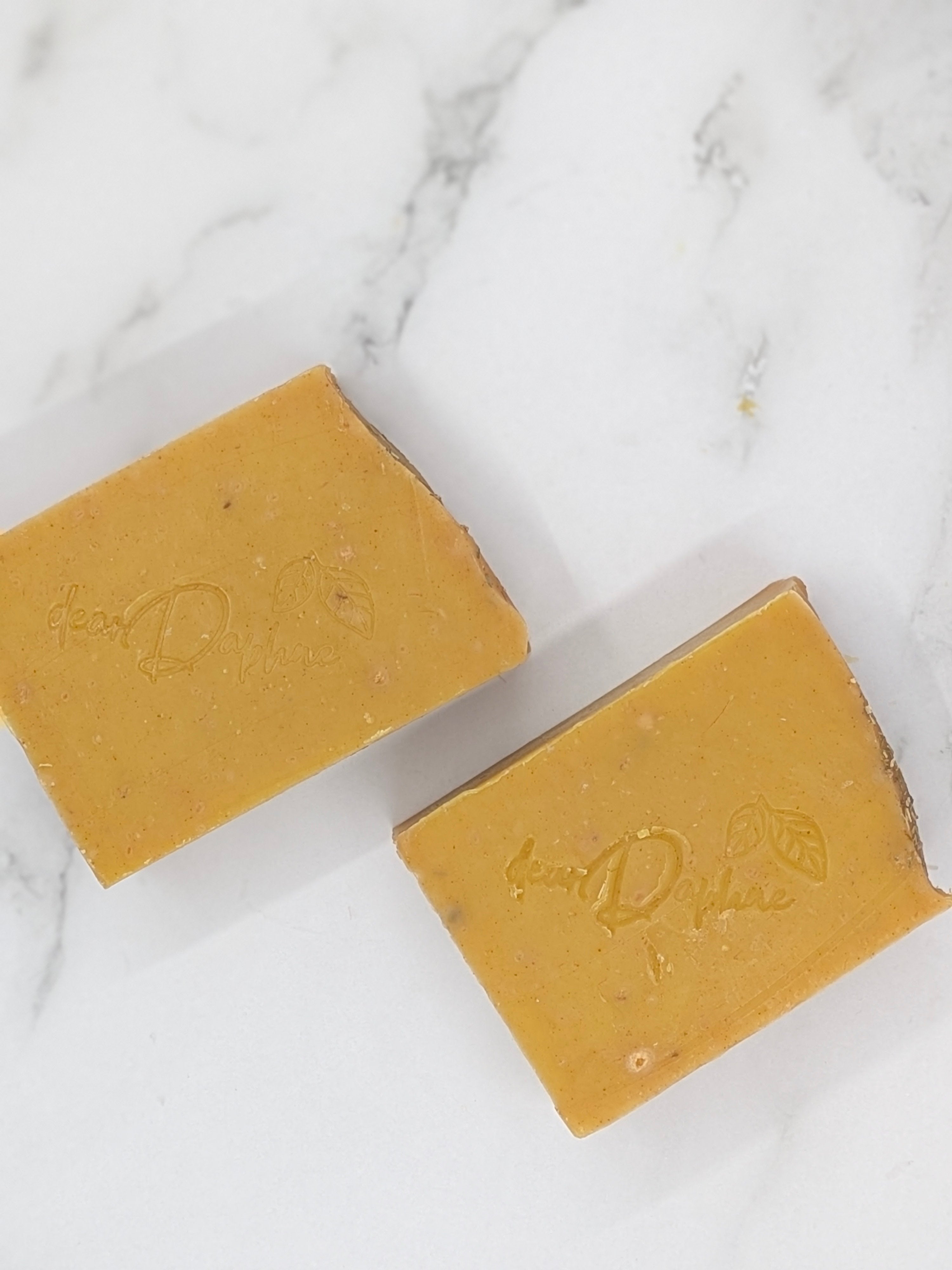 GOLDEN ROOTS Handmade Tallow Soap - with ginger, turmeric, & lemongrass; 2 sizes