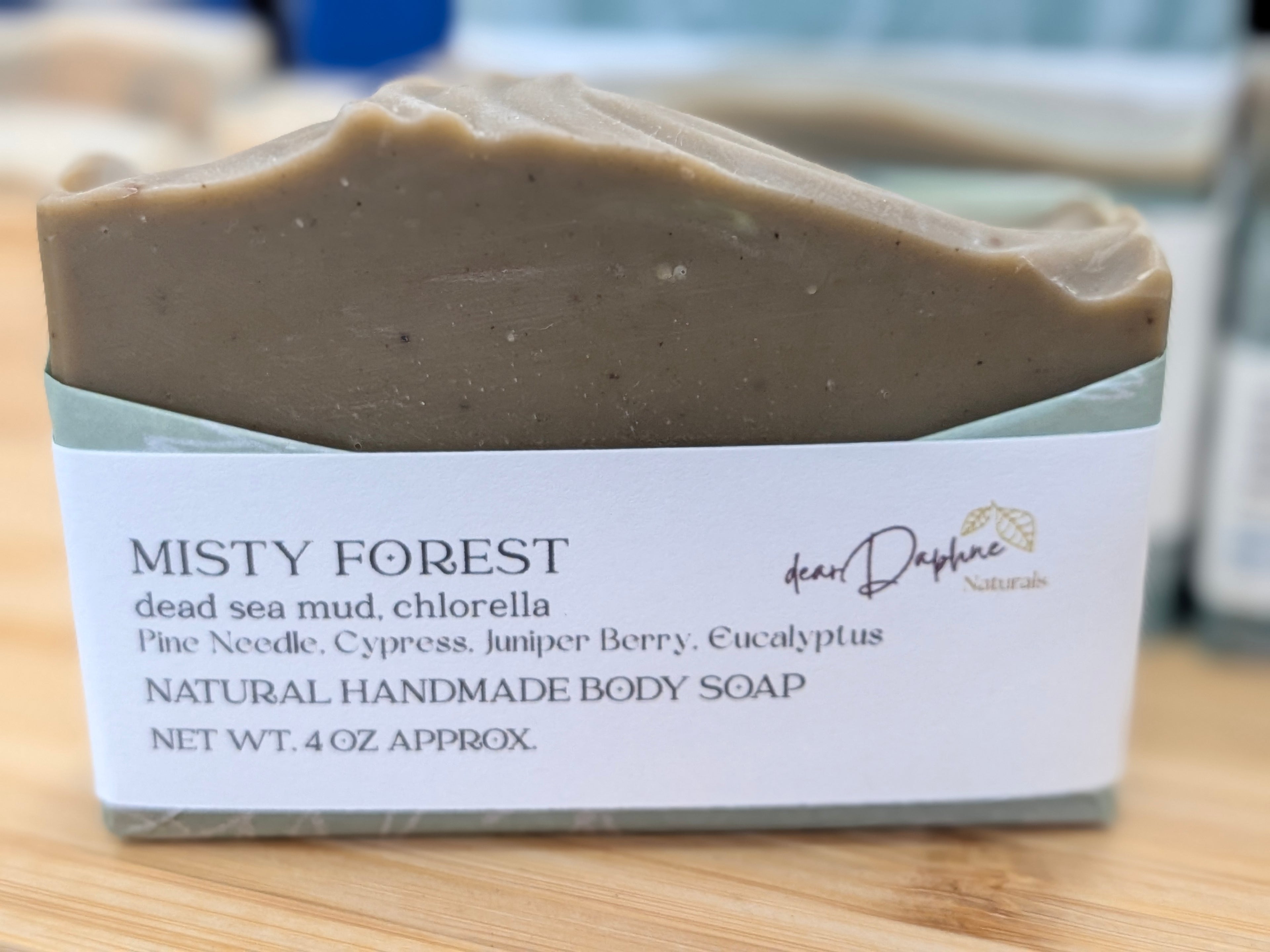Misty Forest Handmade Soap Bar - Seaweed, Ess oils of Ho Wood, Cypress, Cedarwood