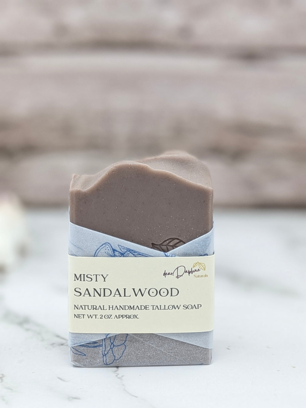 Misty Sandalwood Handmade Tallow Body Soap - Coconut Free